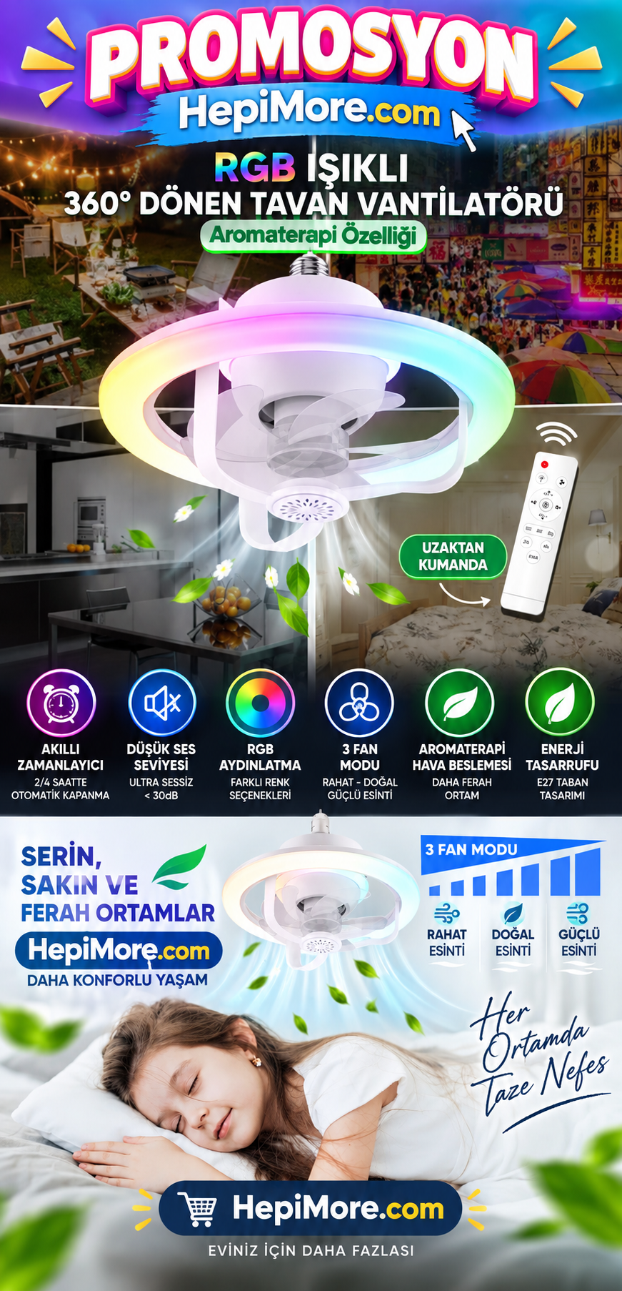 Tavan Vantilatörü ( %50 İNDİRİMLİ FİYAT)