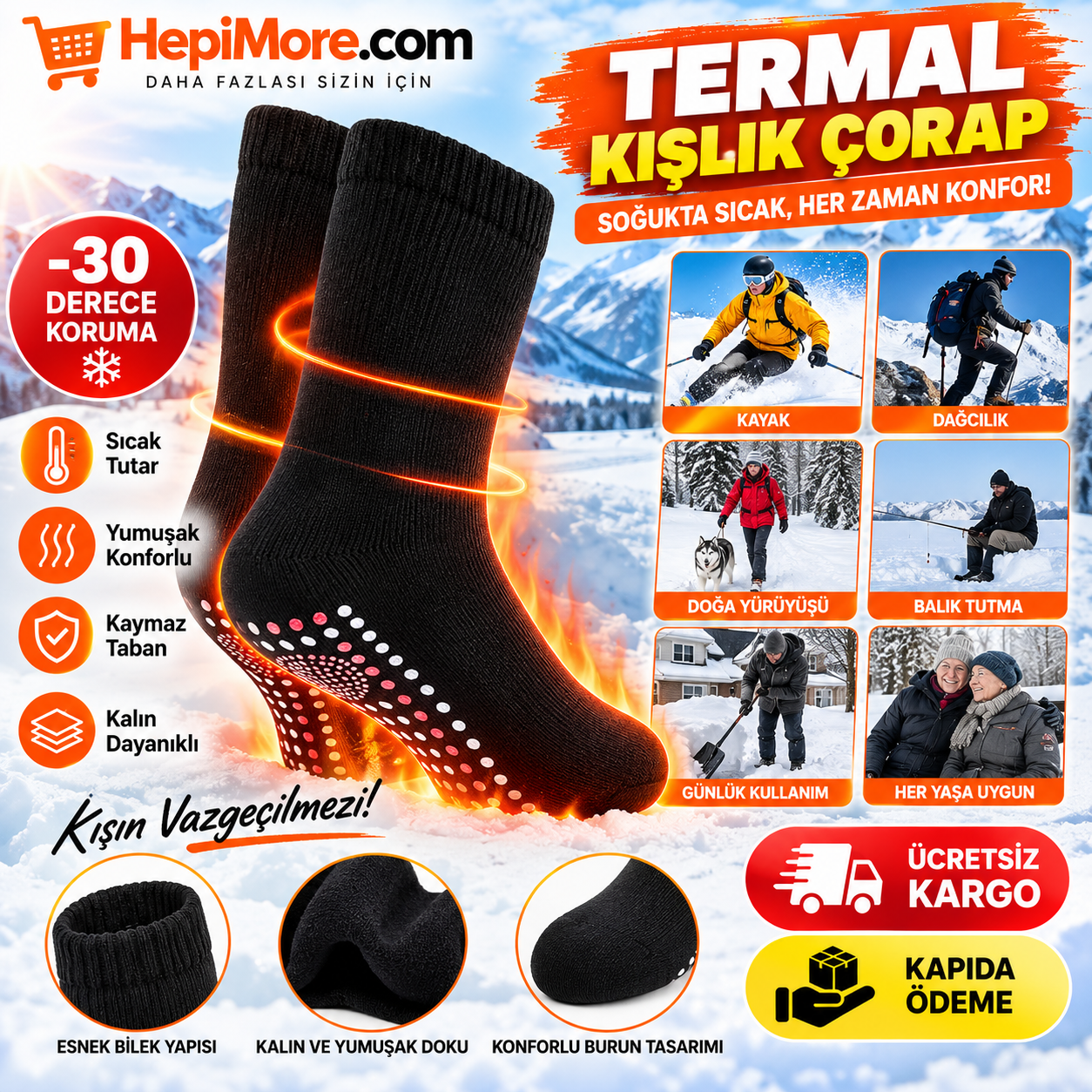 Termal Çorap ( çift )