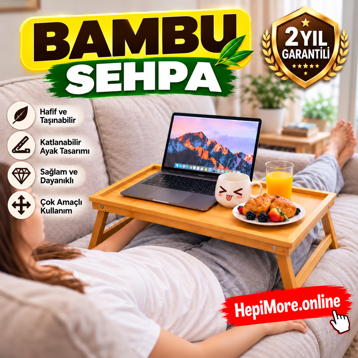 Katlanabilir Kucak Sehpası ( %50 indirim)
